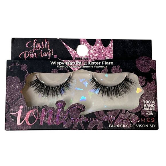 Ioni 3D Faux Mink Lashes – Wispy Natural Cluster Flare Lash Par-tay! Handmade - Picture 1 of 3